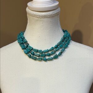Vintage Turquoise Beaded Necklace